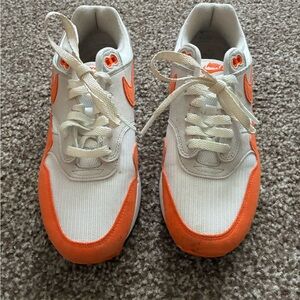 Nike Kids Orange and White Sneakers